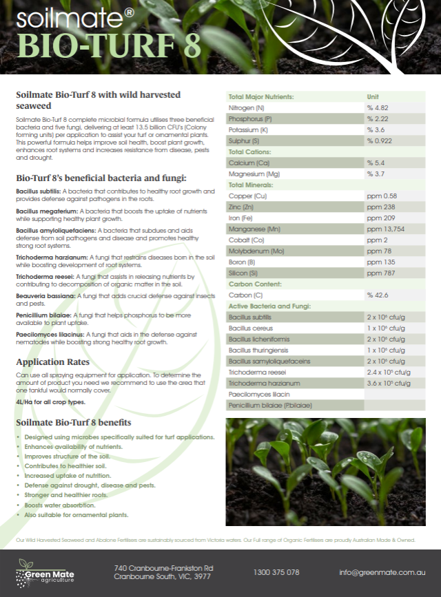 Soil Mate Bio-Turf 8