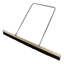 BMS 1.8m timber dew broom with black bristles