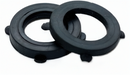 Pair of black rubber hose washers