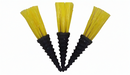 Three yellow Plifix turf markers
