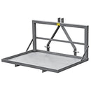 Silvan 155SF1G galvanised carryall with checkerplate floor and three-point linkage frame