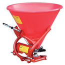 Silvan PL-500 345L spreader base assembly with red hopper and tubular frame
