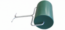 Turfmate water-filled lawn roller with green drum and galvanised handle