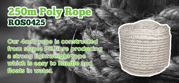 250m poly rope - turfmate
