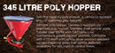 345L Poly Hopper - turfmate