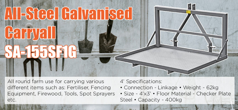 All-Steel Galvanised Carryall - turfmate