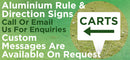 Aluminium Rule and Direction Signage - turfmate