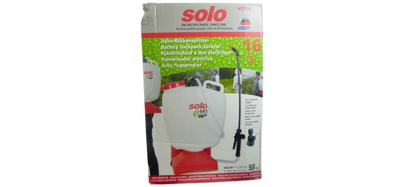 Solo 16L Battery Powered Backpack Sprayer
