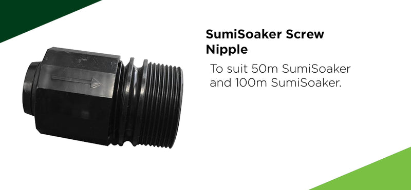 SumiSoaker Screw Nipple - turfmate