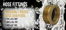 Underhill Brass Hose Adapters - turfmate