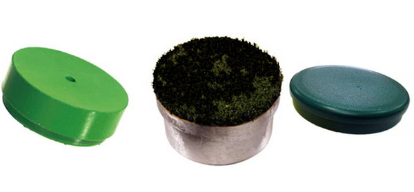 4.25” Brown Solid Hole Cup Cover with artificial grass - YPD Golf