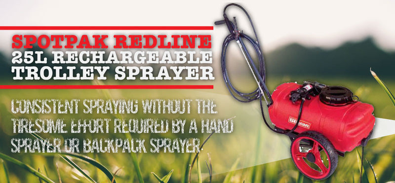 Spotpak Redline 25L Rechargeable Trolley Sprayer - turfmate